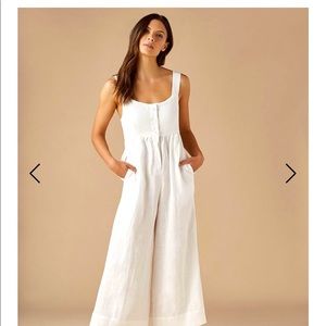 Onia Alexis cropped linen wide leg jumpsuit. Brand new, with tags.